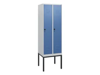locker,HxBxD 1950x600x500mm,2vak,vak B 300mm,draaigrendel - 1