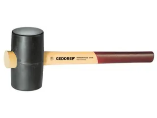GEDORE 227 E-2 Rubberhamer met essenhouten steel,d 65mm - 1