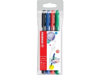 Stabilo Viltstift Point Max 4 stuks - 1