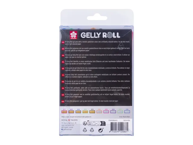 Gelschrijver Sakura Gelly Roll 0.7mm Gold & Silver Shadow 10 stuks