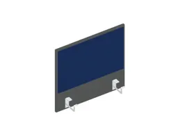 baliepaneel bureau aanbouw links MS-donkergrijs BN6016-blauw 600mm