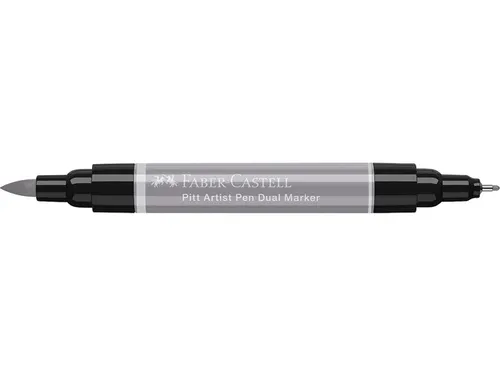 Tekenstift Faber-Castell Pitt Artist Pen duo marker 272 warmgrijs III