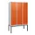 dubbeldekse locker,HxBxD 1950x1200x500mm,3x2vak.,vak B 400mm,cil.-slot