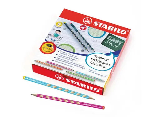 Potlood STABILO Easygraph grafiet 325 HB classpack 48 stuks