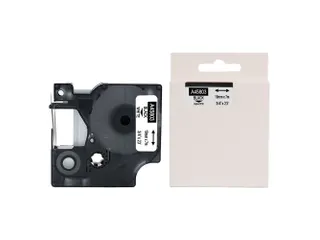 Label Tape Dymo Compatible 45803 19mm Zwart Op Wit - 1
