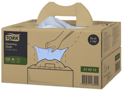 Tork 510272 Reinigingsdoek 1-laags Blauw