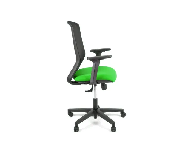 Bureaustoel EN1335 Linea Tekna 01 zwart/groen met 2D armleuning