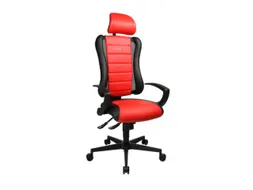 Topstar Bureaustoel Sitness Racer RS hoofdsteun zwart/rood