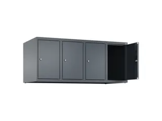 opzetkast,v. locker,4vak.,vak B 300mm,HxBxD 500x1200x500mm,vleugeldeur - 2