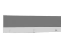 opzetpaneel,v. bureau,aanbouw achter,B 2000mm,Bl-wit,BN8078-grijs