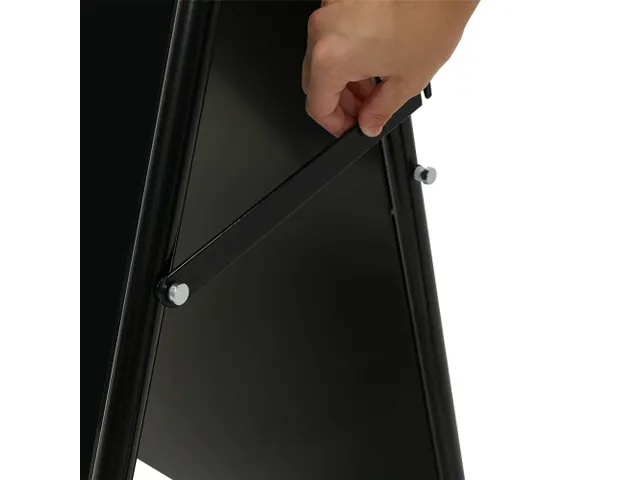 Stoepbord A-Board Elegant Staal Zwart 70x100cm