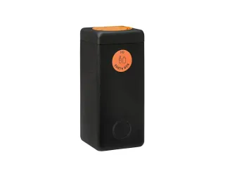 Afvalbak 60 liter EarthBin zwart oranje - 1