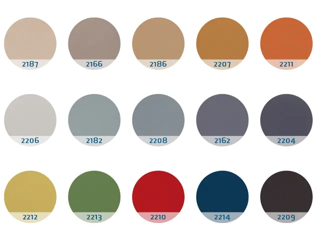 Prikbord Zeshoek Beige Kleur 2187 Bulletin Paneel Ø 60cm frameloos