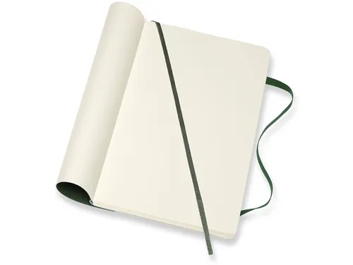 Notitieboek Moleskine large 130x210mm blanco soft cover myrtle green