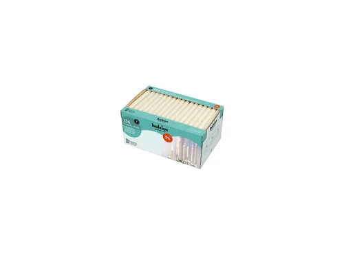 Bolsius DinerKaars 240/22 9u Ivoor Torpedo, doos 136 stuks