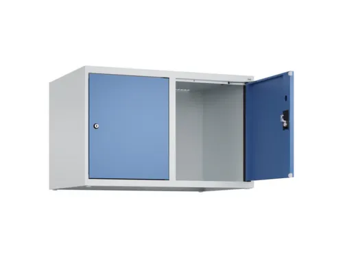 opzetkast,v. locker,2vak.,vak B 400mm,HxBxD 500x800x500mm,cilinderslot