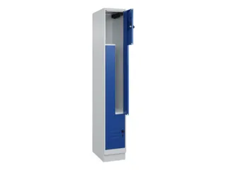 Z-garderobekast,HxBxD 1950x300x500mm,vak B 150/300mm,draaigrendel - 2