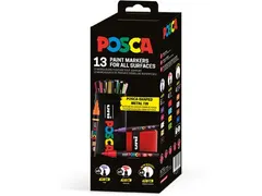 Uni Posca paintmarker, assorti 13 stuks