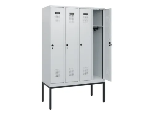 schoollocker,HxBxD 1950x1200x500mm,4vak,vak B 300mm,draaigrendel
