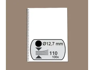 Draadrug GBC 12.5mm 34-rings A4 zwart 100stuks - 1