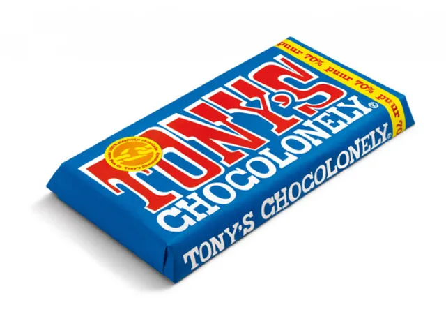 Chocolade Tony's Chocolonely reep 180gr puur