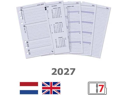 Agendavulling 2027 Kalpa Personal 7dagen/2pagina's
