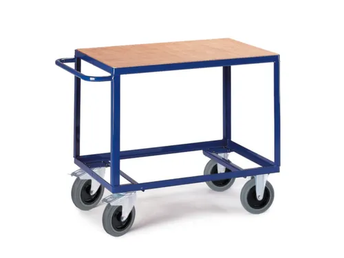 tafelwagen,draagverm. 500kg,1etage(s),laadvl. LxB 850x500mm,houtetage