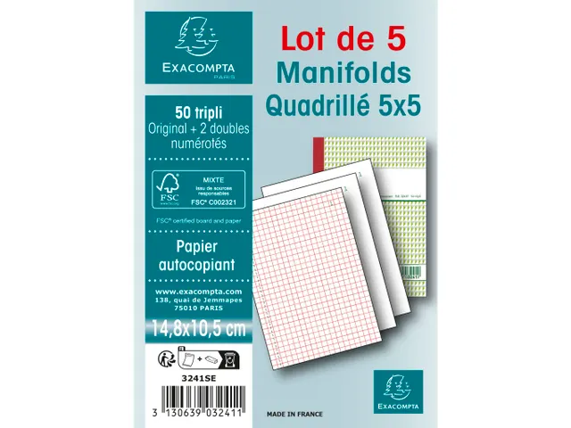 Orderboek Q5x5 14,8x 10,5cm 50bl dupli