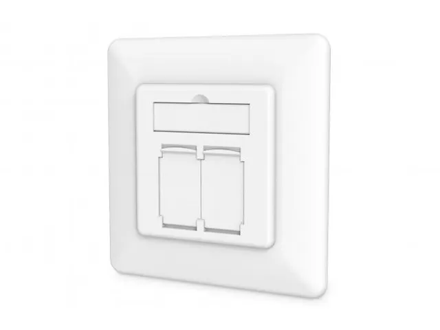 CAT 6A Klasse EA netwerkaansluiting afgeschermd Wit Inbouw 8 Richtinge