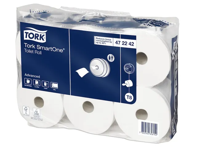Tork Smartone 472242 Toiletrol 2-laags T8 1150 vel Wit