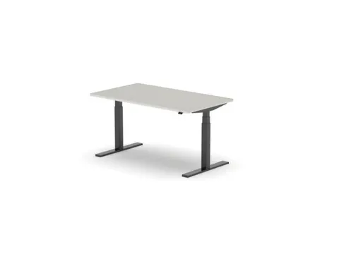 Elektrisch ihv bureau,HxBxD 650-1310x1800x900mm,blad lichtgrijs