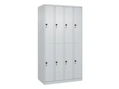 dubbeldekse locker,HxBxD 1850x1000x500mm,4x2vak.,vak B 250mm