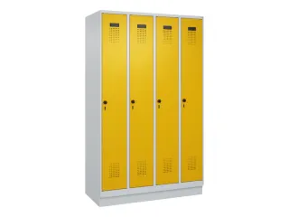 locker,HxBxD 1950x1200x500mm,4vak,vak B 300mm,draaigrendel,sokkel - 3