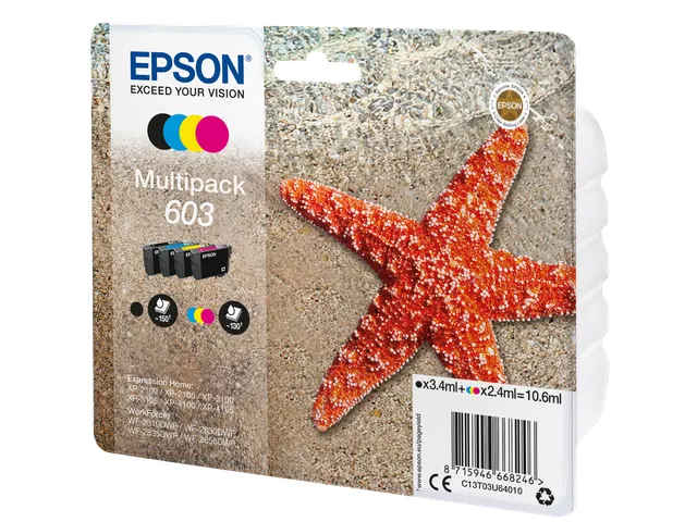 Epson C13T03U64020 Multipack 4-colours 603 Inkt