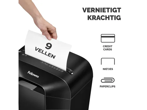 Papiervernietiger Fellowes Powershred LX50 snippers 4x37mm zwart P-4