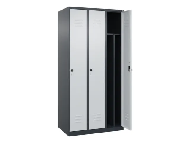 locker voor scheiding van kleding,HxBxD 1850x900x500mm,3vak
