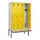 locker met bank,HxBxD 2120x1200x815mm,4vak,vak B 300mm,draaigrendel