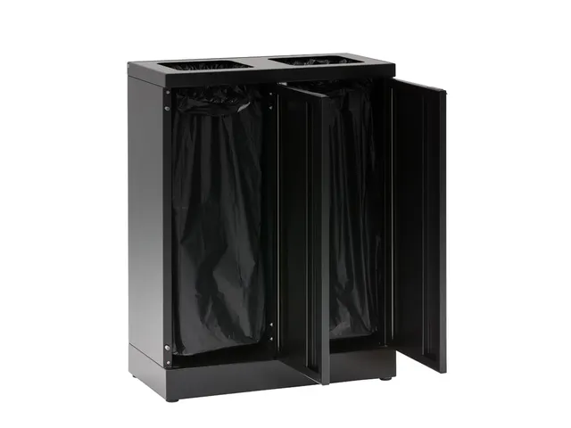 Bica 867 Afvalscheidingsunit 2x65 Liter Zwart