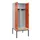 PBM-locker met bank,HxBxD 2120x800x815mm,2vak,vak B 400mm,draaigrendel