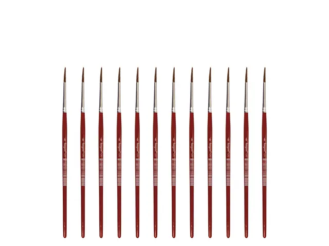 Penseel Kangaro Serie 120 rond Nr. 6 geitenhaar doos 12 stuks