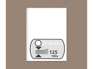 Bindrug Fellowes 16mm 21-rings A4 wit 100stuks - 2