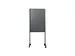 Verrijdbaar Workboard 120x75cm grijs emaille krijt zwart profiel