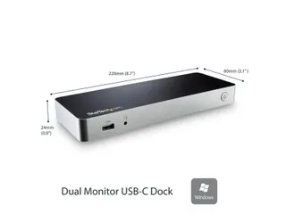 Dual-Monitor Usb-C Docking Station Met Mst 5X Usb 3.0 Poorten - 3