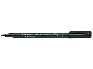 Viltstift Staedtler OHP Lumocolor 318 Fijn 0.6mm Zwart - 1