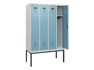schoollocker,HxBxD 1950x1200x500mm,4vak,vak B 300mm,cil.-slot - 1