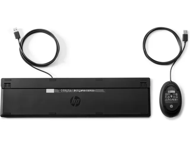 HP 320MK Desktop toetsenbord en muis bedraad QWERTY Zwart