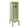 locker met bank,voor scheiding van kleding,HxBxD 2120x600x815mm,2vak