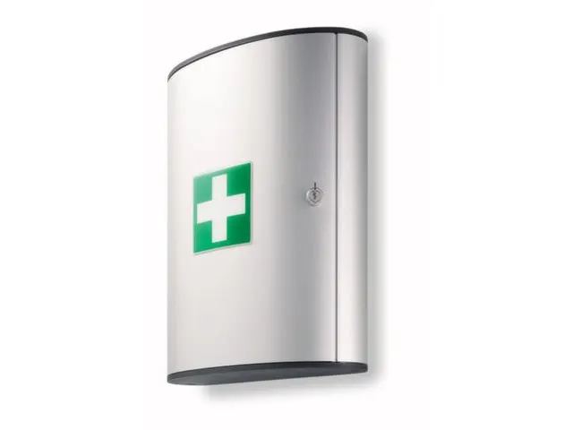 EHBO-wandkast,DIN 13164,HxBxD 280x320x118mm,2vakken,cil.-slot