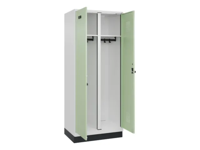 locker voor scheiding van kleding,HxBxD 1950x800x500mm,2vak