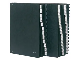 Termijnmap Leitz 5844 1-31 I-XII zwart karton - 2